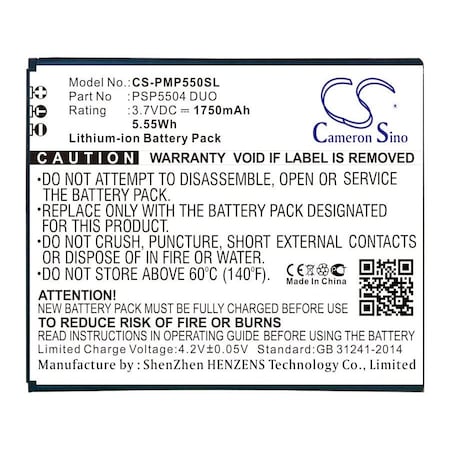 Bsc Preferred Prestigio MultiPhone 5505 DUO Mobile Phone Replacement Battery CS-PMS550SL